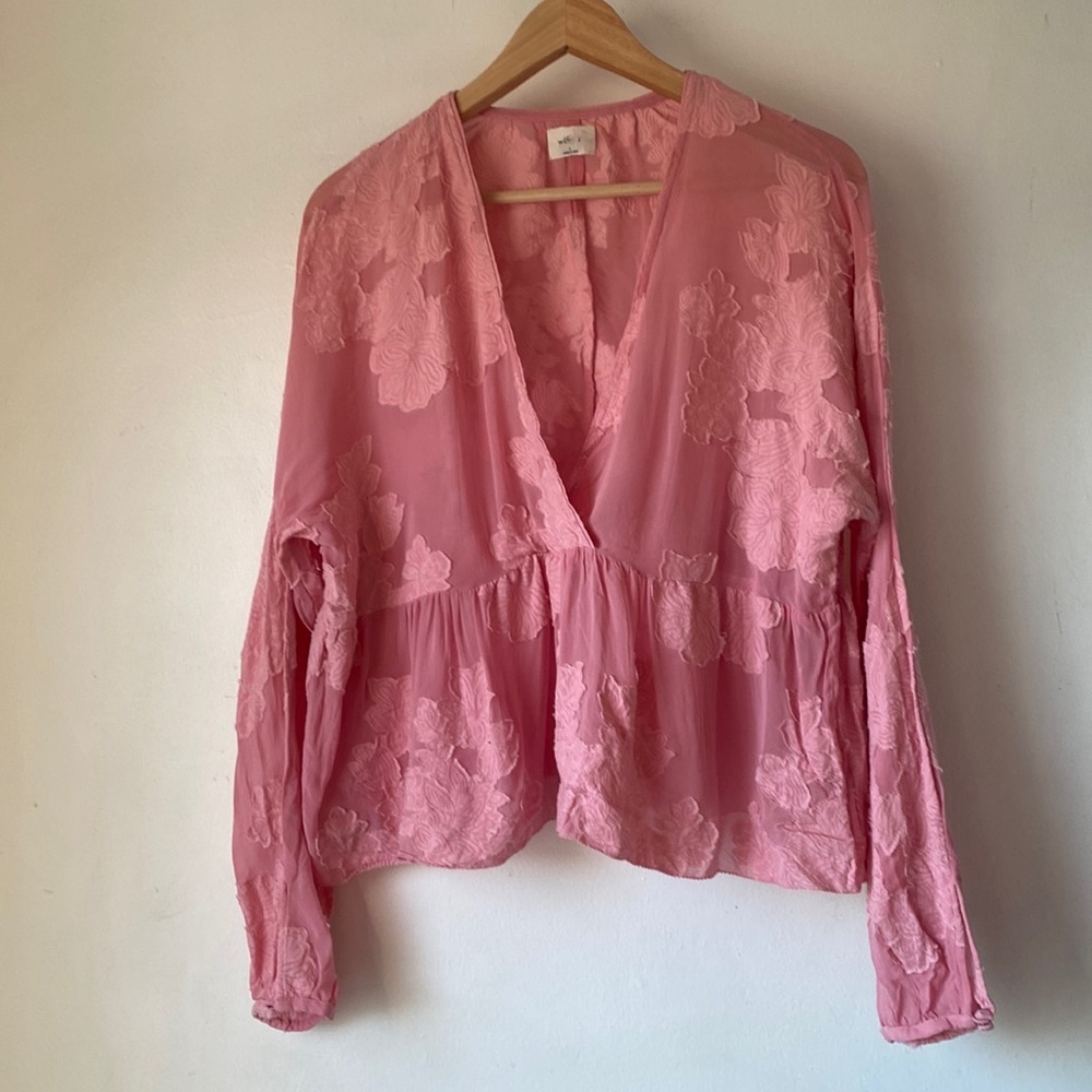 Aritzia Wilfred L Floral Augustine Top